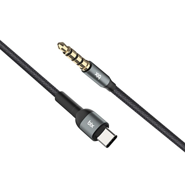Bix Type-C 3.5MM Aux Hi-Fi Ses Kablosu 1 Metre