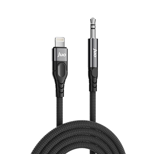 Juo Lightning to 3.5MM Jack Aux Stereo TRS Ses Kablosu 1 Metre