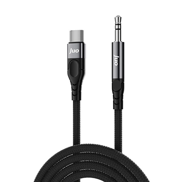 Juo USB Type-C to 3.5MM Jack Aux Stereo TRS Ses Kablosu 1 Metre