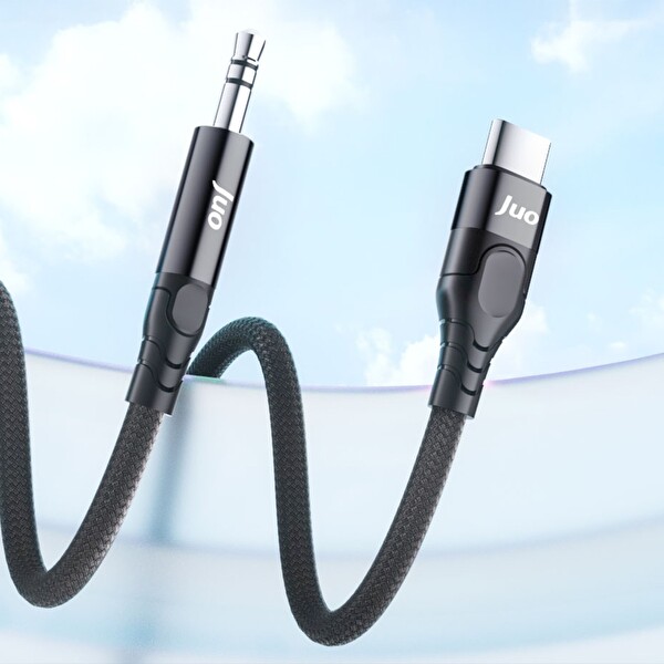 Juo USB Type-C to 3.5MM Jack Aux Stereo TRS Ses Kablosu 1 Metre