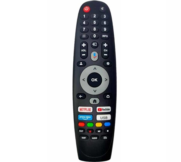 Tayfun Senna 50SNF900U İle Uyumlu 4K Smart TV Mikrofonlu Kumanda