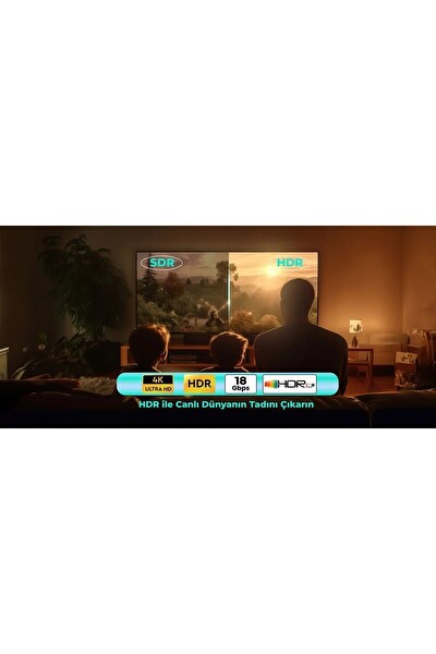 TTAF Hdmi 2.0 4K Ultra HD 60 Hz Ses ve Görüntü Aktarım Kablosu 3 Metre