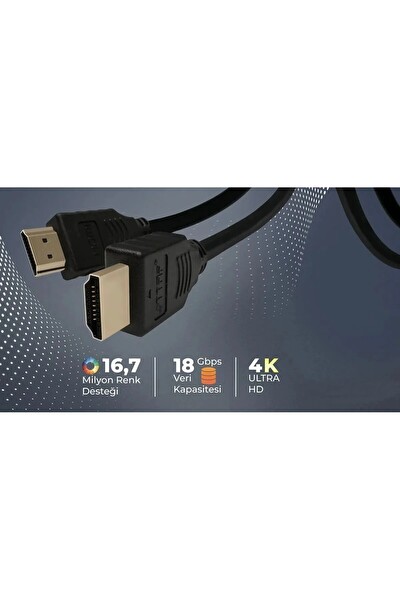 TTAF HDMI 2.0 4K Ultra HD 60 Hz Ses Ve Görüntü Aktarım Kablosu 7 Metre