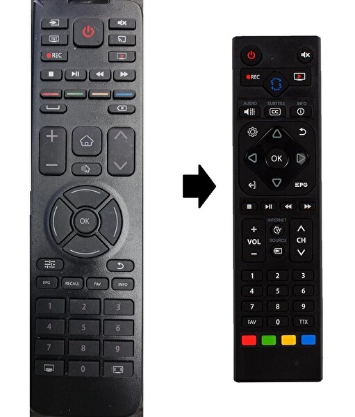 Tayfun PEAQ TV Uyumlu Kumanda