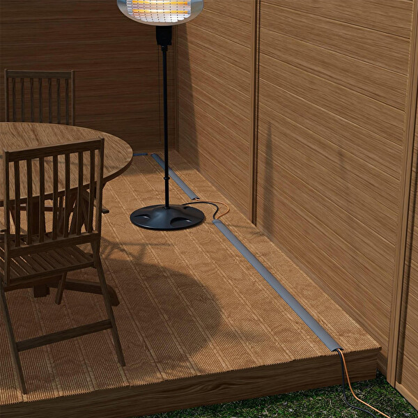 Greentech GT-KK07 Gri Esnek Kablo Kanalı