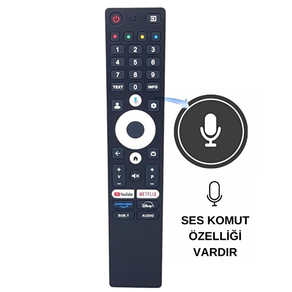 Electroon Profilo Android LED TV Kumandası   Ses Komutlu