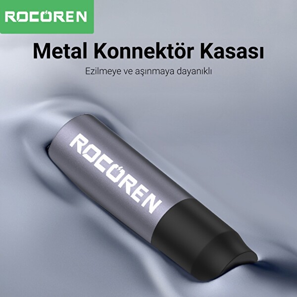 Rocoren 3.5mm Hi-Fi TRS AUX Ses Kablosu 1 M