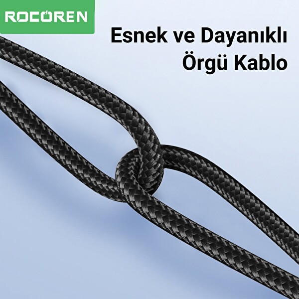 Rocoren Type-C to 3.5 MM Jack AUX Hi-Fi DAC 2 M Ses Kablosu