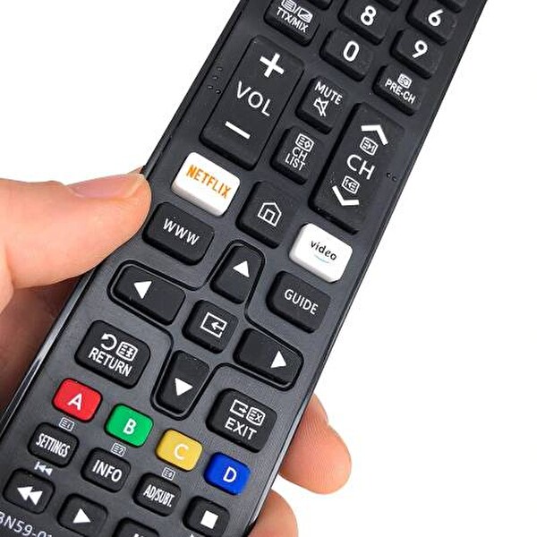 Tayfun Samsung 65Q80A İle Uyumlu Smart 4k LED TV Kumandası Netflix