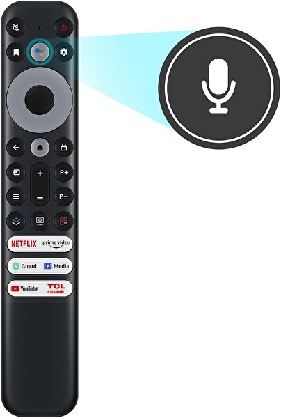 Tayfun TCL 65C645 Mikrofonlu Smart TV Uyumlu Kumanda