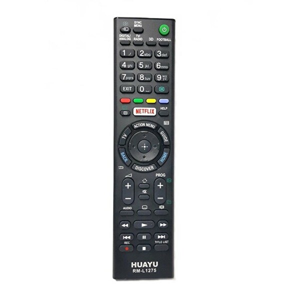 Tayfun Sony 3D Smart LED TV Uyumlu Kumanda NETFLIX Tuşlu Kumanda-RM-L1275