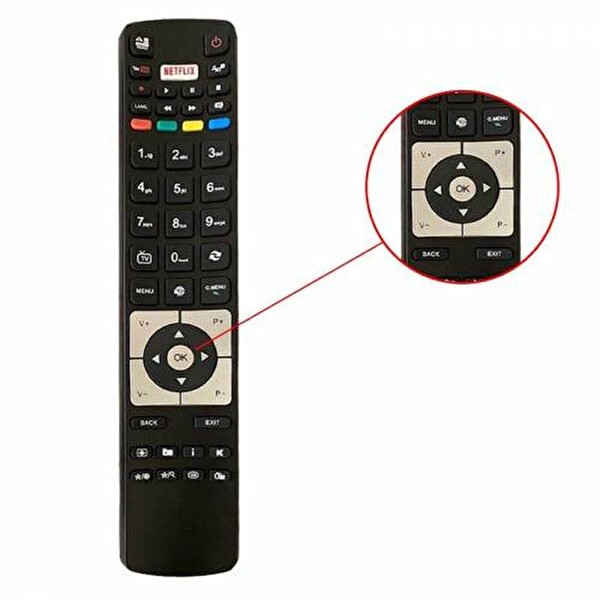 Tayfun Telefunken 49UB5051 Smart LED TV Uyumlu Kumanda