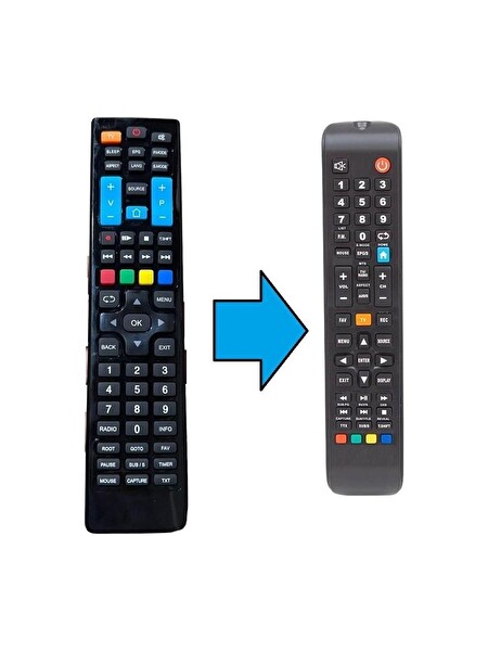 Tayfun Skytech Smart LED TV Uyumlu Kumanda-Resimde Sağdaki Gönderilir