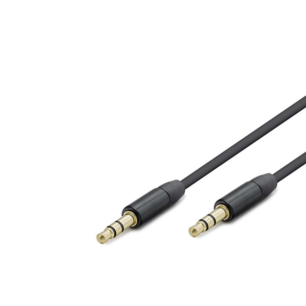 Evimdeyokyok HDX1039S 3.5 MM 2 Line 1.2 M Siyah Kablo
