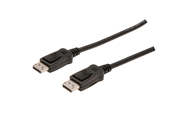 Evimdeyokyok DisplayPort DP Erkek - DP Erkek 2 MT Kilit Mekanizmalı DP 1.1a Uyumlu Siyah Renk (DP) Bağlantı Kablosu