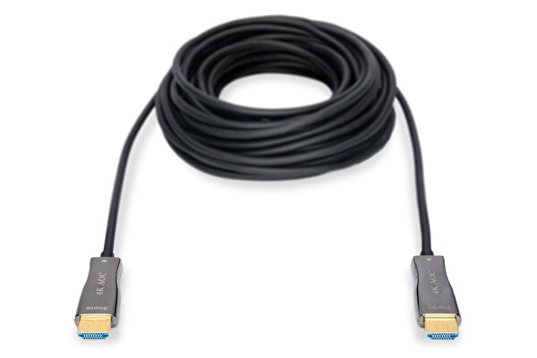 Digitus 30 M 4K Fiber HDMI Kablo – Sıkıştırmasız Görüntü Aktarımı AOC