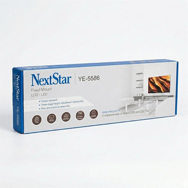 NextStar YE-5586 45-86'' Sabit LCD LED TV Askı Aparatı - Su Terazili