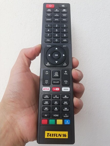 Tayfun Rose Model No ATV-455 İle Uyumlu TV Kumandası