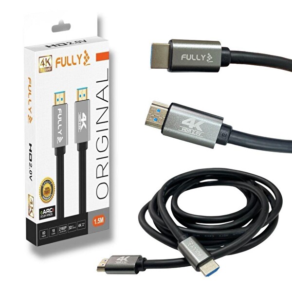 Fully G-507L 4Kx2K 60Hz UHD 2.0V HDMI Kablo Gri - 1.5M