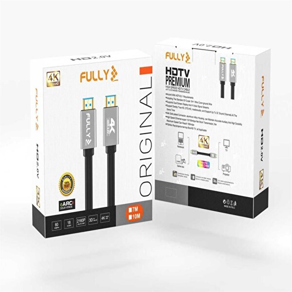 Fully G-507O 4Kx2K 60Hz UHD 2.0V HDMI Kablo Siyah 10M
