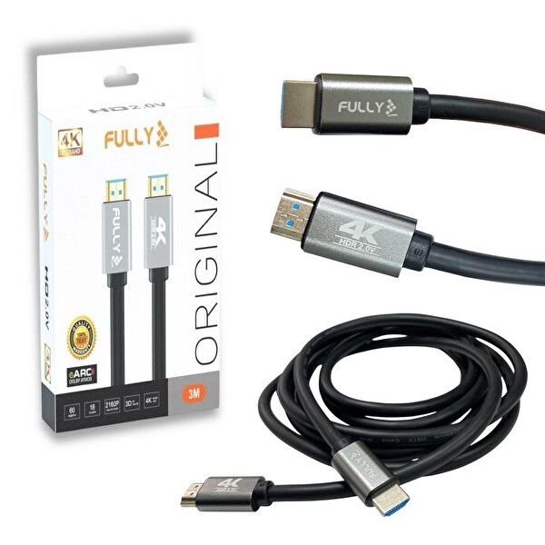 Fully G-507M 4Kx2K 60Hz UHD 2.0V HDMI Kablo Gri - 3M