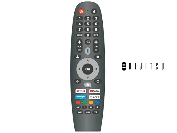 Herz Dijitsu İle Uyumlu Model 100DQ38000 Mikrofonlu Google Smart TV Kumanda