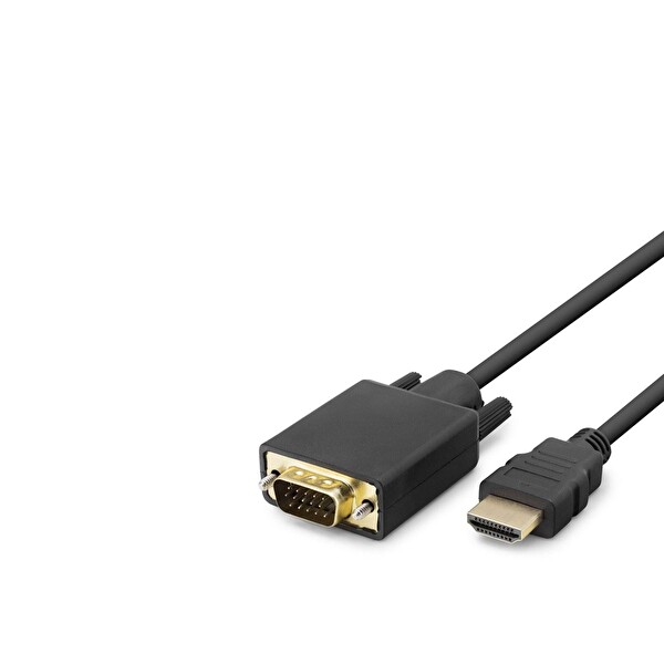 Evimdeyokyok HDX7795 HDMI To VGA Ses Kablosu Pvc 120Hz 1080P 1.8M Siyah