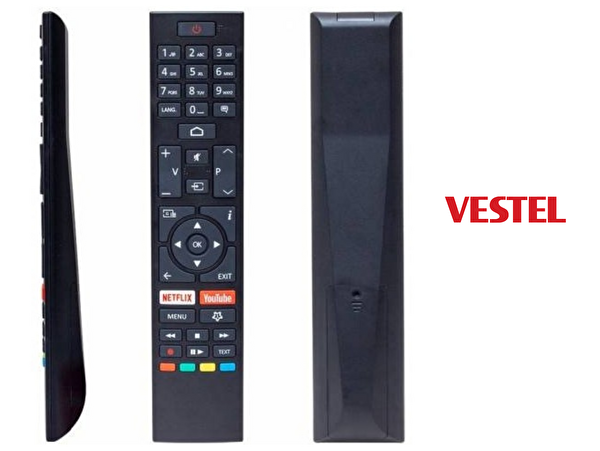 Herz Vestel İle Uyumlu Netflix Youtube Tuşlu Televizyon Kumandası