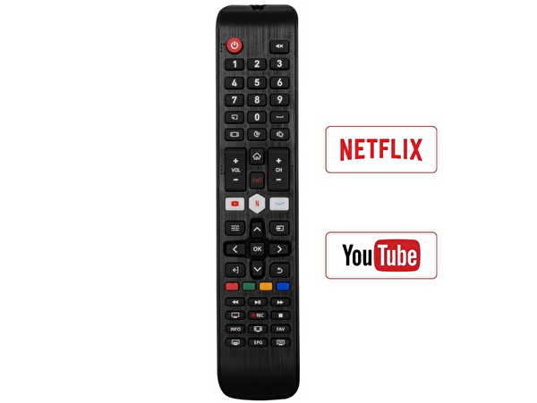 Generic Preo Uyumlu Netflix Youtube Tuşlu LED Televizyon Uzaktan Kumandası