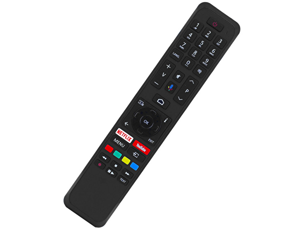 Herz Vestel İle Uyumlu V2 Netflix Youtube Tuşlu Televizyon Kumandası - Ses Komutlu