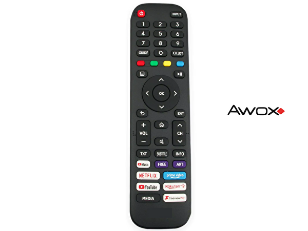 Generic Awox Uyumlu Netflix Prime Video Youtube Tuşlu Lcd LED Televizyon Kumandası
