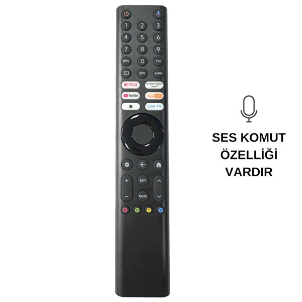 Electroon Xiaomi MI-VER.23 Netflix-Prime Video Tuşlu Bluetooth Kumanda - Ses Komutlu