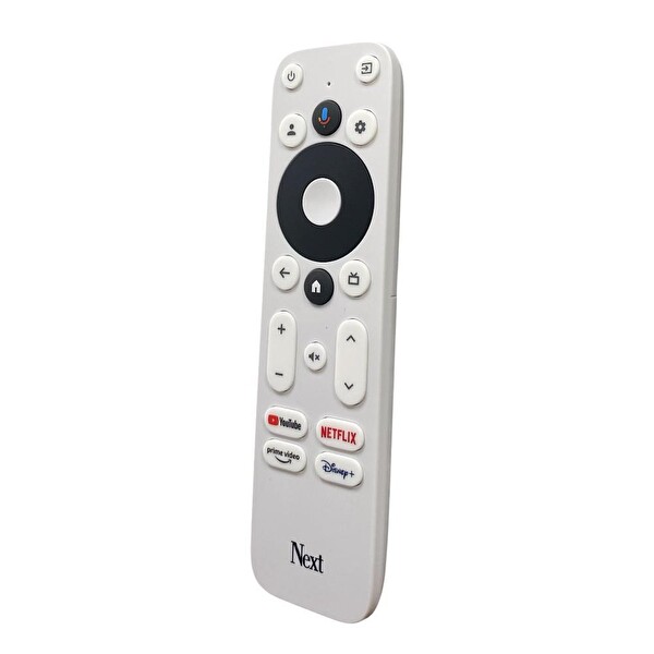 Next 4K TV Stick TV BOX Orijinal Kumanda Beyaz - Ses Komutlu