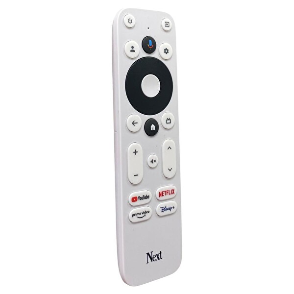 Next 4K TV Stick TV BOX Orijinal Kumanda Beyaz - Ses Komutlu