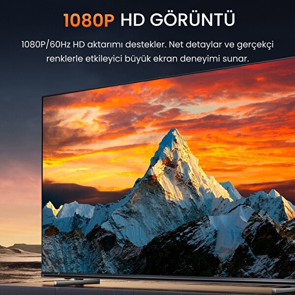 VegGieg DisplayPort (DP) to VGA Full HD 60Hz Görüntü Video Aktarım Kablosu 1.5 Metre