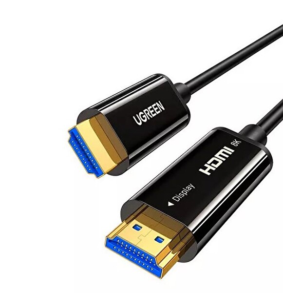 Ugreen 60312 HD141 8K 60Hz 4K 120Hz 2K 165Hz HDMI 2.1 25 M Fiber Optik Görüntü Aktarma Kablosu