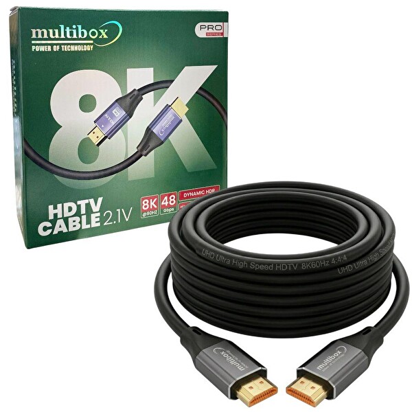Multibox 8K v2.1 HDMI Kablo 60Hz - 1.5 Metre