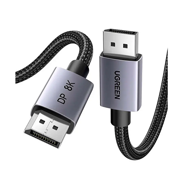 Ugreen  25906 DP120 Ultra HD 8K 60Hz Çözünürlük DisplayPort to DisplayPort 1.4 3 M Örgülü Kablo
