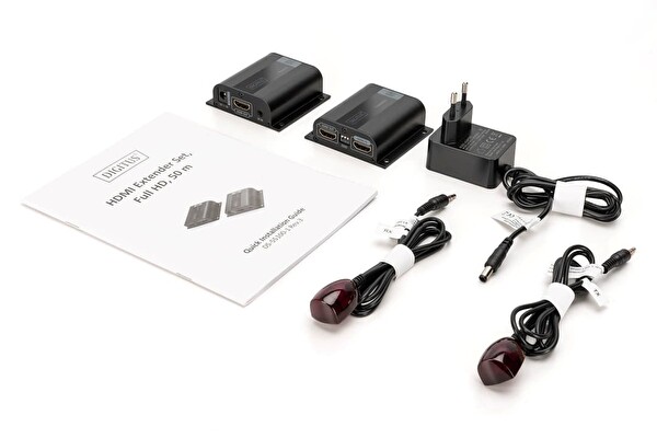 Digitus DS-55100-1 HDMI Extender CAT 6/6A/7 ile 50 M Full HD Uzatıcı Seti