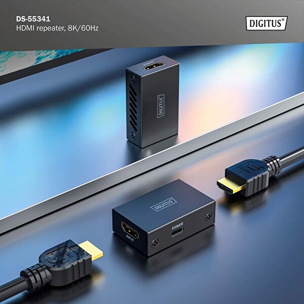 Digitus HDMI 8K 60Hz 10m 8K 60, 16 M 4K 60Hz Uzatıcı 2