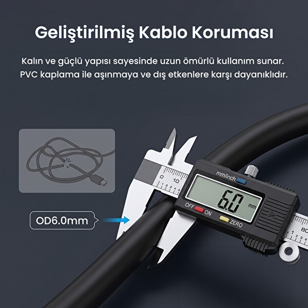 VegGieg Mini DisplayPort (DP) to VGA Full HD 1080P Görüntü Video Aktarım Kablosu 1.5 Metre