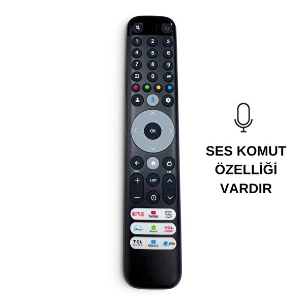 Electroon TCL Universal Ses Komutlu Android TV Uyumlu Kumanda BT-TC05