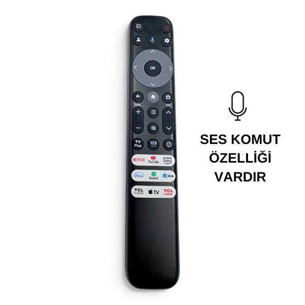 Electroon TCL Universal Ses Komutlu Android TV Uyumlu Kumanda BT-TC03