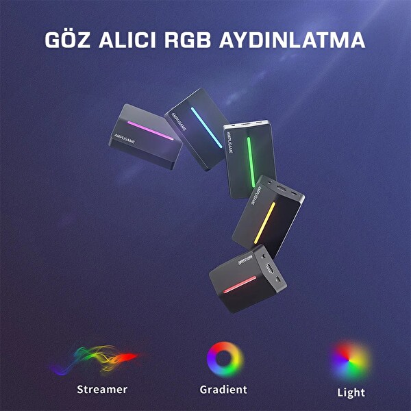 Fifine Ampligame V3 Capture Card - Görüntü Aktarıcı Beyaz