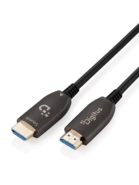 Digitus 100 Metre HDMI AOC Hibrit Fiber Optik Kablo 8K 60Hz UHD 48 Gbps HDR