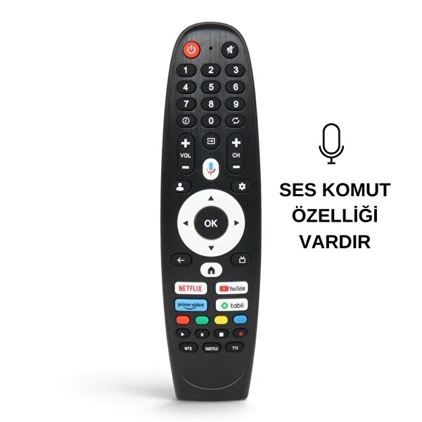 Electroon Next Tabii Tuşlu Android Smart LED TV Kumanda - Ses Komutlu