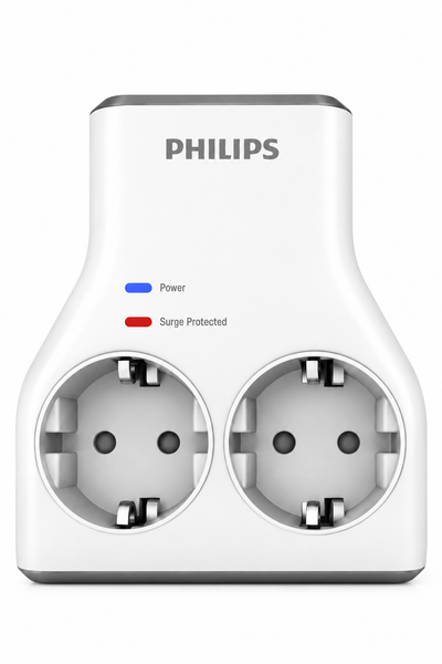Philips CHP7022W/62 1140J Aşırı Gerilim Koruma 2'li Akım Korumalı Priz