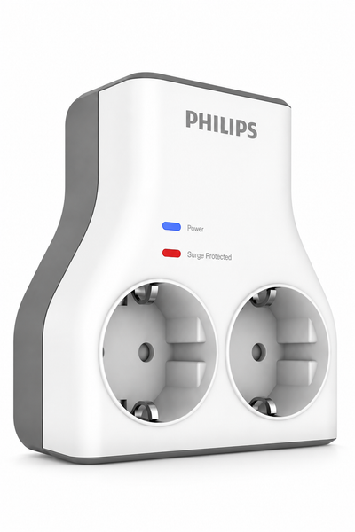 Philips CHP7022W/62 1140J Aşırı Gerilim Koruma 2'li Akım Korumalı Priz
