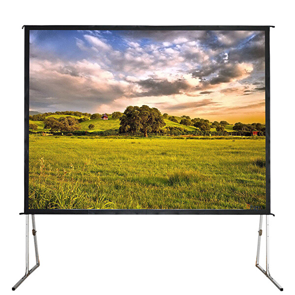 Codegen FF-40 400x300 CM Katlanabilir Taşınabilir Alüminyum Çerçeveli Fast Fold Projeksiyon Perdesi
