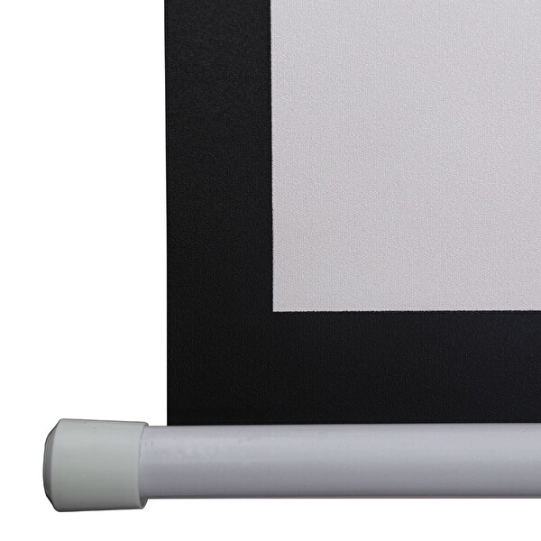 Xbright BE-200 200x200 CM Cam Tozlu Motorlu Uzaktan Kumandalı Arkası Siyah Fonlu Projeksiyon Perdesi